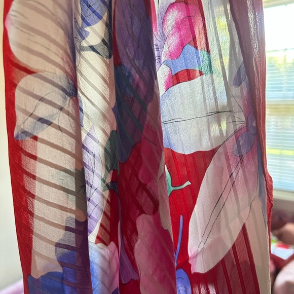 Balenciaga 100% Silk Scarf - Authentic sheer wrap - Picture 7 of 11